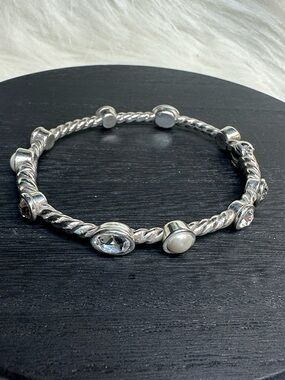Brighton charm bracelet bangle silver “Monte Carlo”